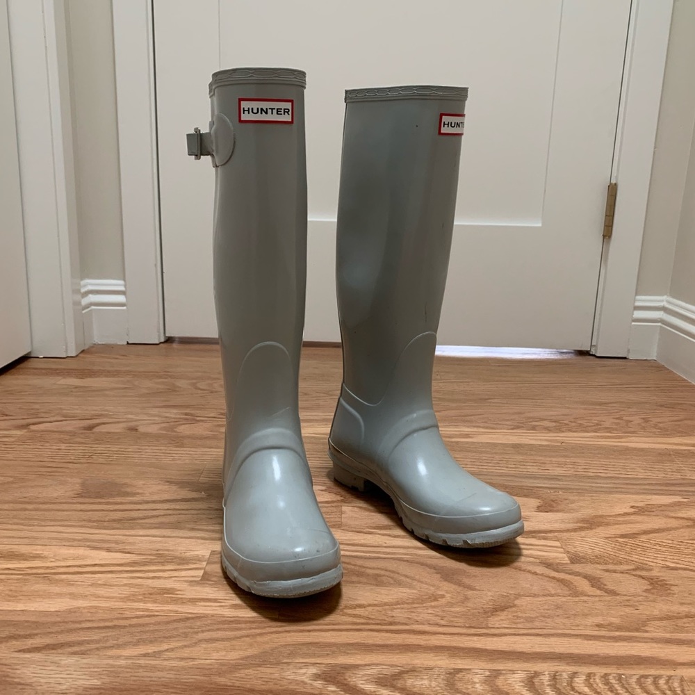 Light gray, Tall HUNTER Rainboots Womens 7